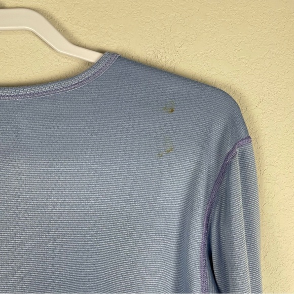 Patagonia Blue Long Sleeve Capilene Crew Neck Top Size Large - Picture 7 of 7